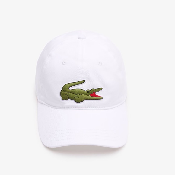 Lacoste Adjustable Cotton Twill Cap White - Picture 3 of 7